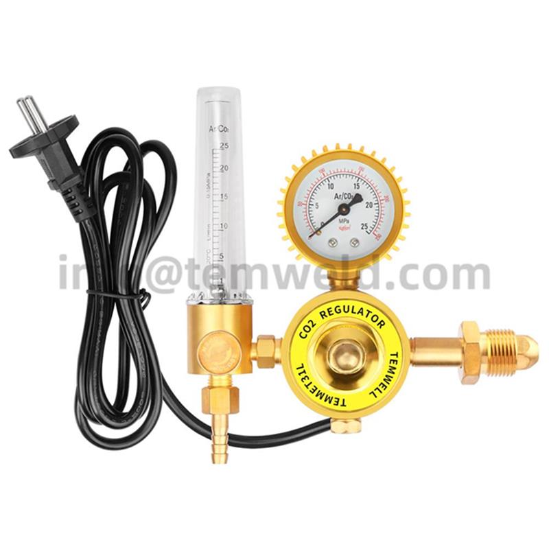 Electrical Heating Heater Pressure CO2 Regulator 220v G5/8 W21.8-14
