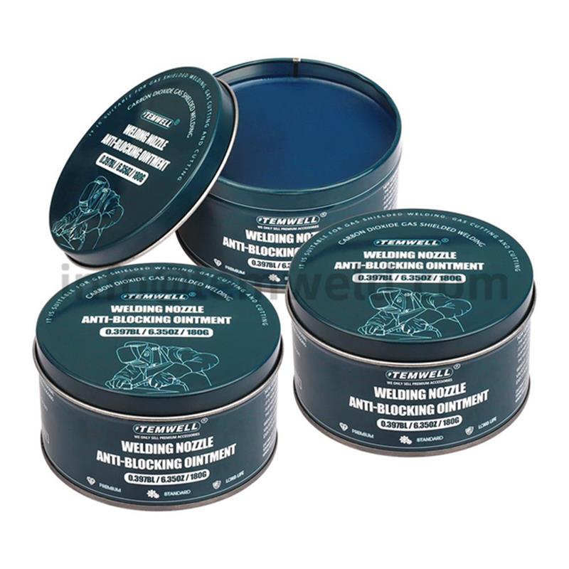 Welding nozzle anti-clogging paste and agent